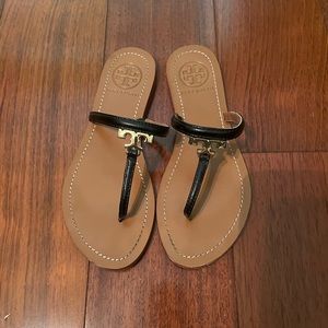 TORY BURCH black sandals size 5